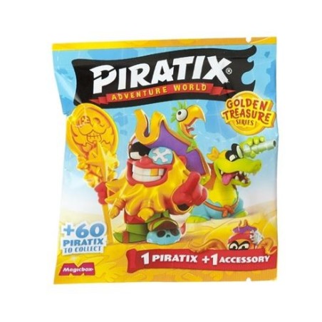 PIRATIX ADVENTURE WORLD GOLDEN TREASURE SERIES (1 PIRATIX + 1 ACCESSORY)