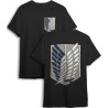 CAMISETA ATTACK ON TITAN LOGO NEGRO M/C