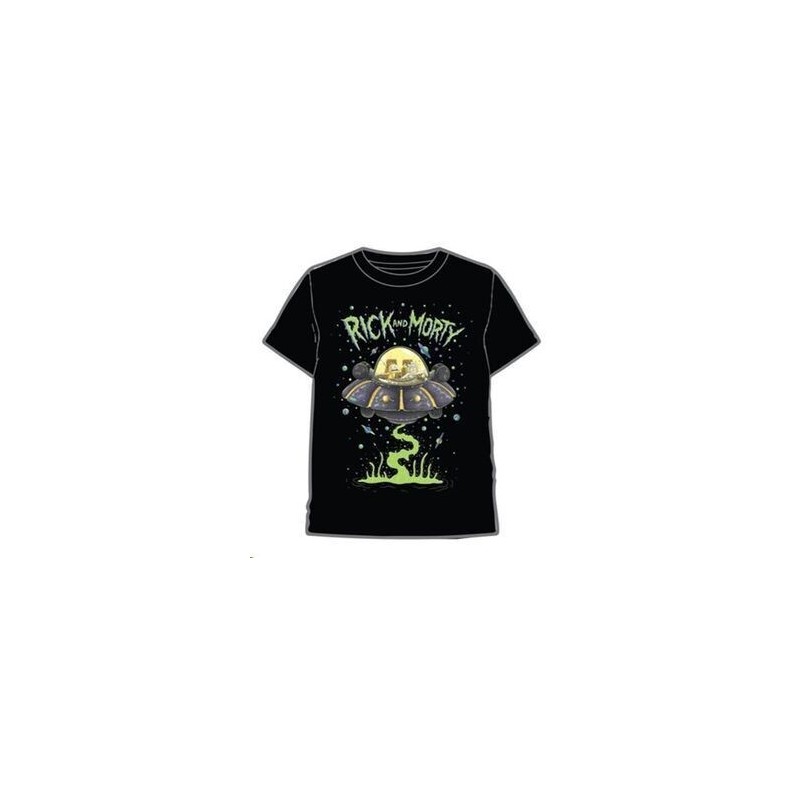 CAMISETA RICK Y MORTY NAVE M/C