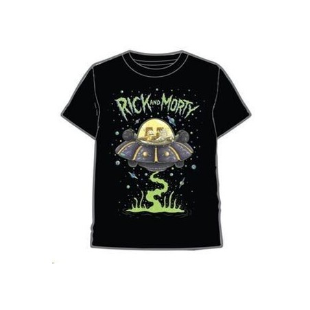 CAMISETA RICK Y MORTY NAVE M/C