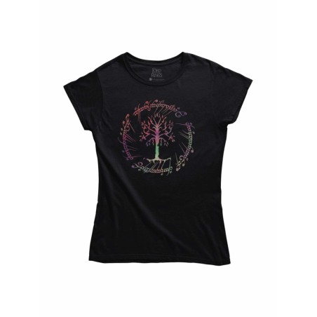 CAMISETA CHICA ARBOL RUNA ELFICA THE LORD OF THE RING