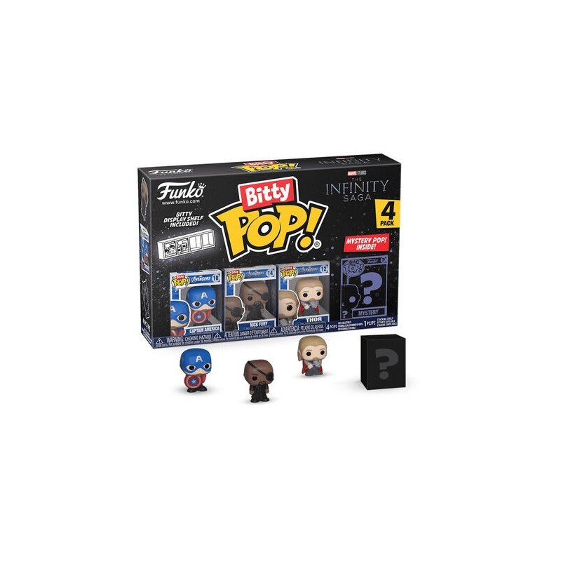 BITTY POP! MARVEL (PACK 4U CAPTAIN AMERICA)