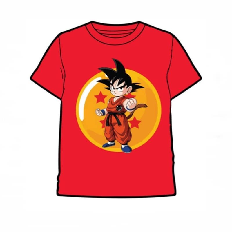 CAMISETA DRAGON BALL BOLA ROJA