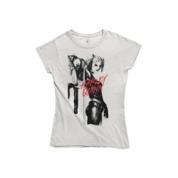 CAMISETA CHICA HARLEY QUINN M/C BLANCO