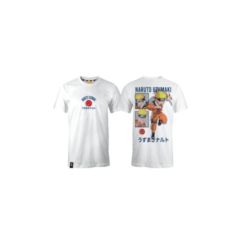 CAMISETA NARUTO BLANCA (NARUTO UZUMAKI)