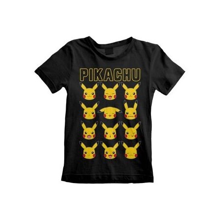 CAMISETA POKEMON PIKACHU FACES