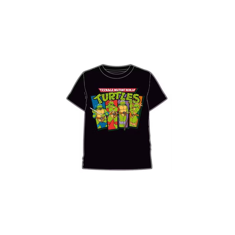 CAMISETA TORTUGAS NINJA NEGRA M/C