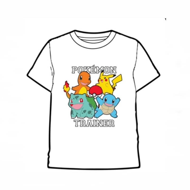 CAMISETA POKEMON TRAINER BLANCA M/C