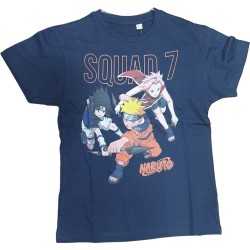 CAMISETA NARUTO AZUL SQUAD 7