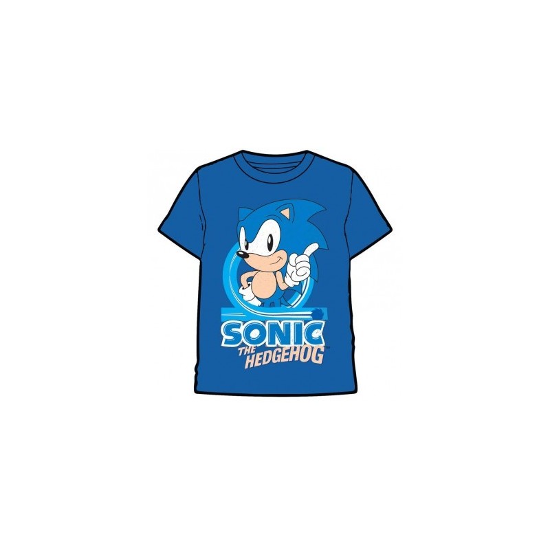 CAMISETA SONIC AZUL M/C