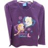 CAMISETA FROZEN ELSA Y ANNA LILA M/L