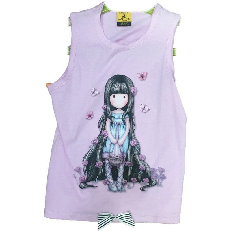 CAMISETA SANTORO GORJUSS LILA TIRANTES