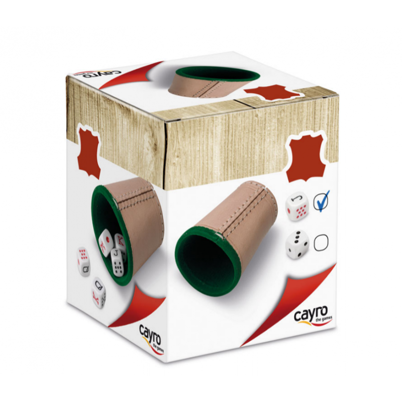 CUBILETE CON DADOS CAYRO