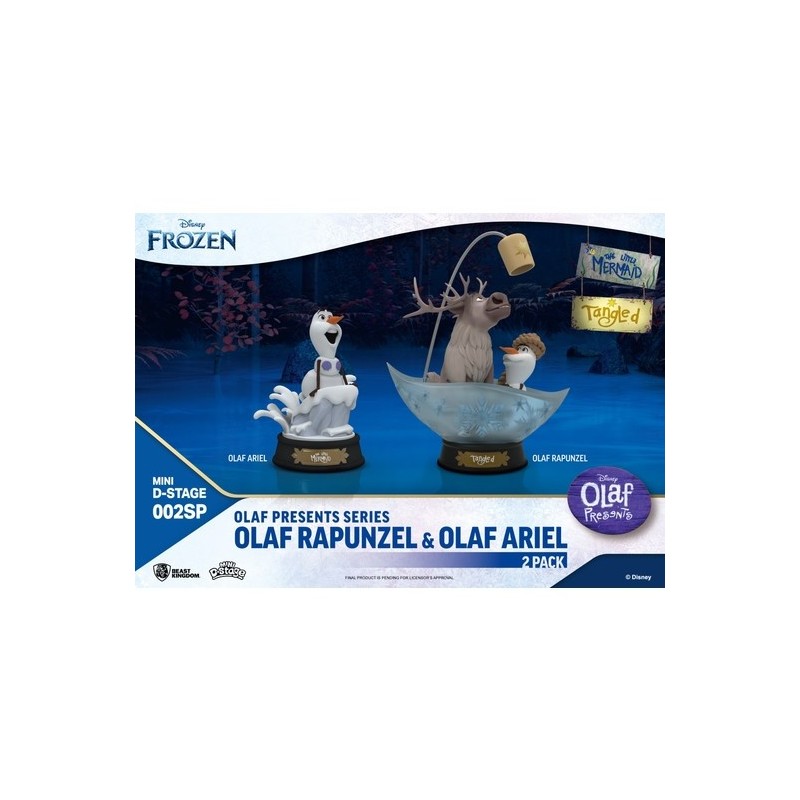 OLAF RAPUNZEL & ARIEL- FIGURAS MINI D-STAGE