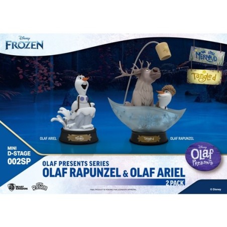 OLAF RAPUNZEL & ARIEL- FIGURAS MINI D-STAGE
