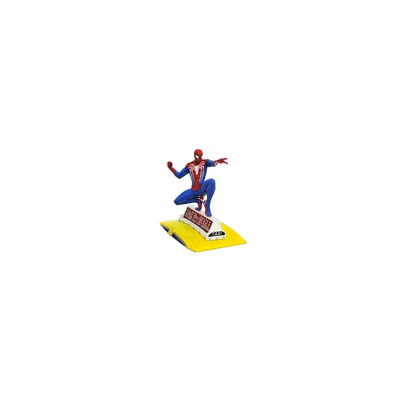 FIGURA SPIDER -MAN EN TAXI DIORAMA DIAMOND SELECT 23CM