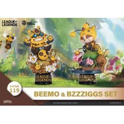 SET 2 FIGURAS D-STAGE BEAST KINGDOM LEAGUE OF LEGENDS (BZZZIGGS Y BEEMO) DS-119