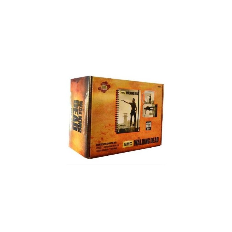 SET REGALO WALKING DEAD TAZA + TARJETERO + LIBRETA + LLAVERO