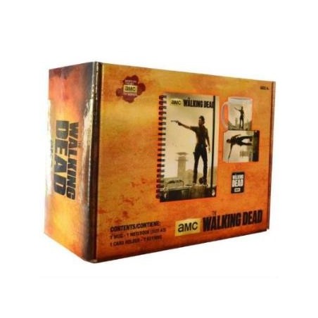 SET REGALO WALKING DEAD TAZA + TARJETERO + LIBRETA + LLAVERO