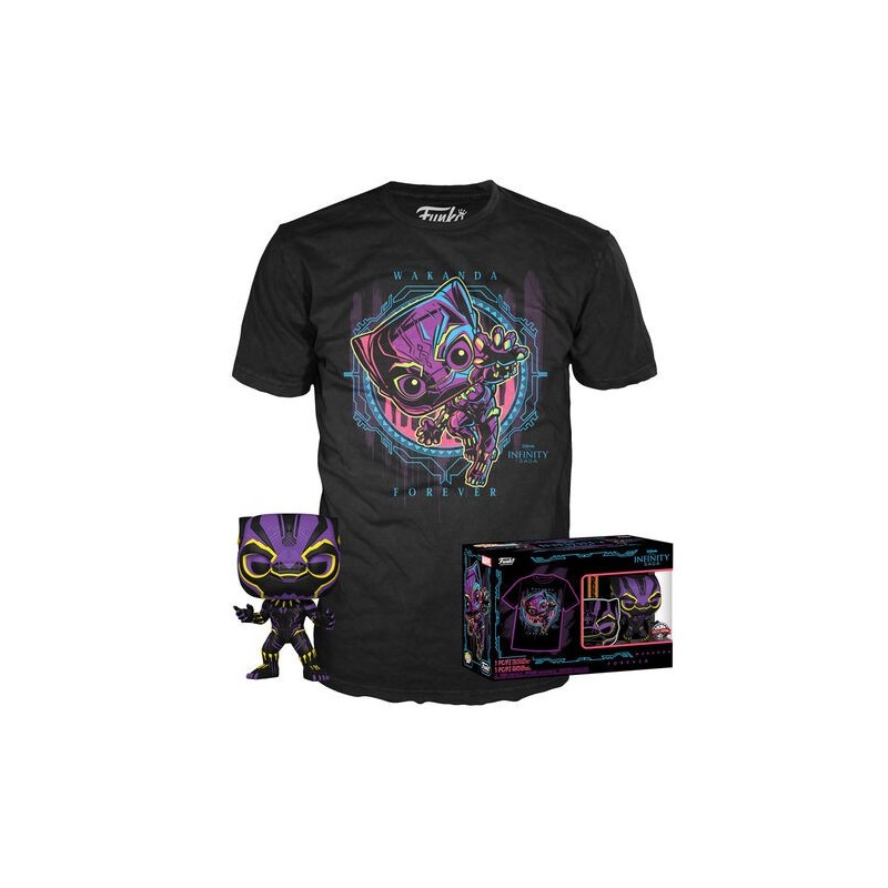CAMISETA (TALLA S) + FUNKO POP! BLACK PANTHER (891)