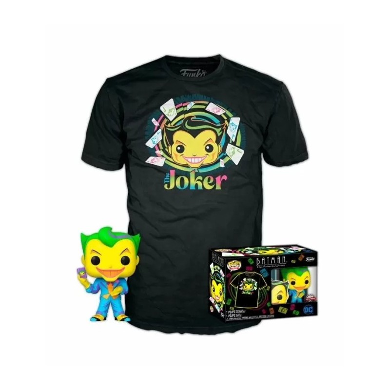 CAMISETA (TALLA L) + FUNKO POP! BATMAN THE JOKER (370)