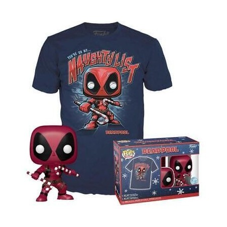CAMISETA (TALLA L) + FUNKO POP! DEADPOOL (400)