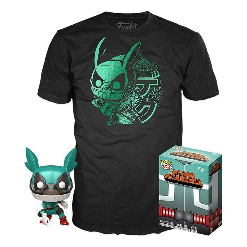 CAMISETA (TALLA XL) + FUNKO POP! MY HERO ACADEMIA DEKU