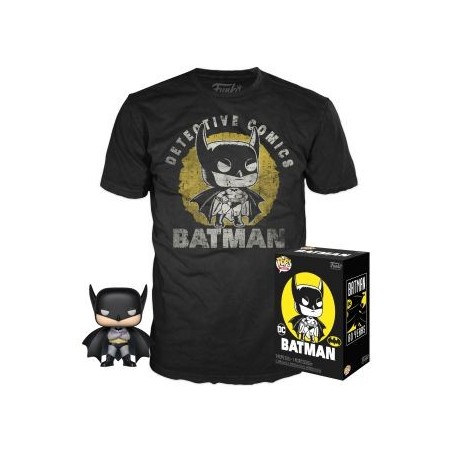 CAMISETA (TALLA S) + FUNKO POP! DC BATMAN