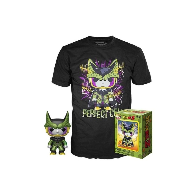 CAMISETA (TALLA L) + FUNKO POP! DRAGON BALL Z PERFECT CELL