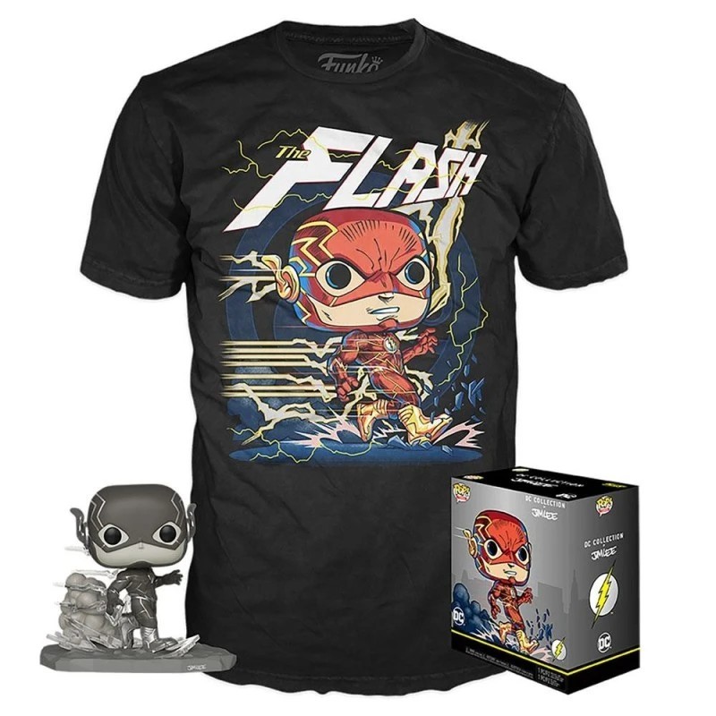 CAMISETA (TALLA M) + FUNKO POP! DC FLASH