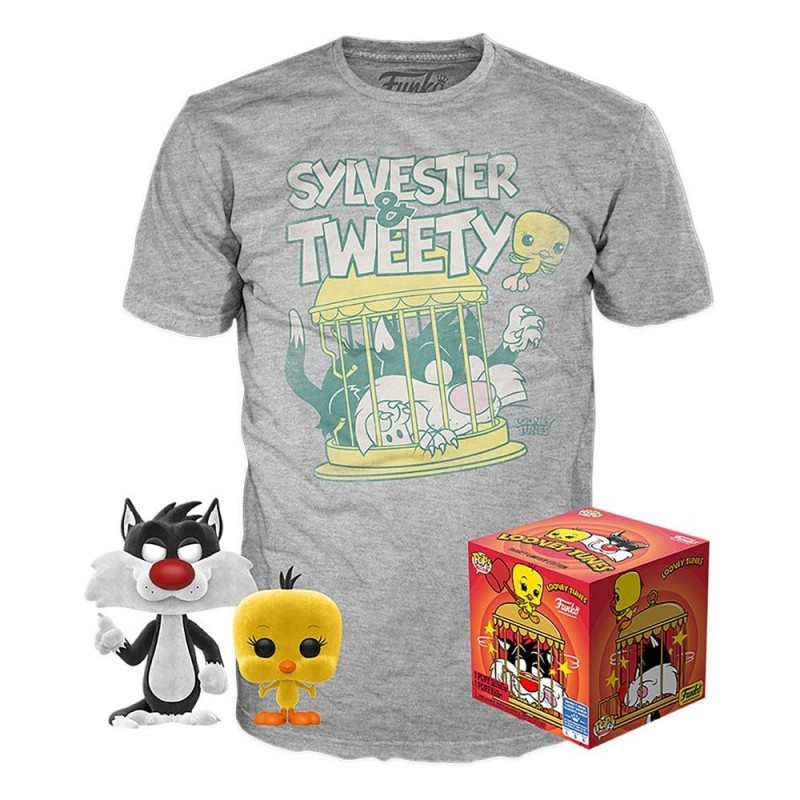 CAMISETA (TALLA L) + FUNKO POP! SYLVE4STER & TWEETY