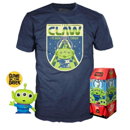 CAMISETA (TALLA S) + FUNKO POP! TOY STORY ALIEN