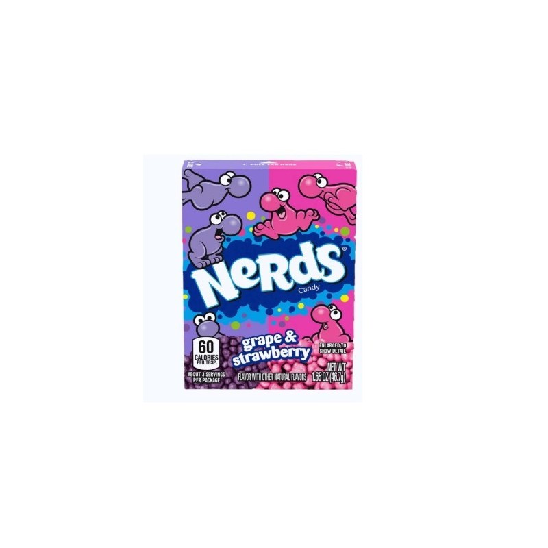 NERDS GRAPE & STRAWBERRY 46.7g
