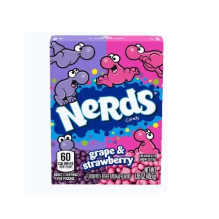 NERDS GRAPE & STRAWBERRY 46.7g