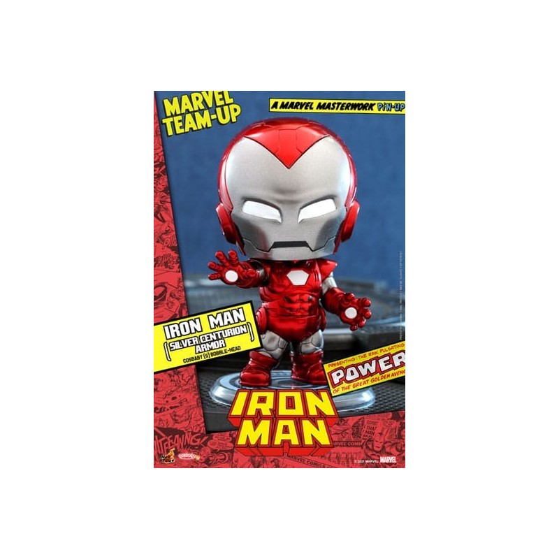 FIGURA MARVEL Minifigura Cosbaby (S) Iron Man (Silver Centurion Armor) 10 cm