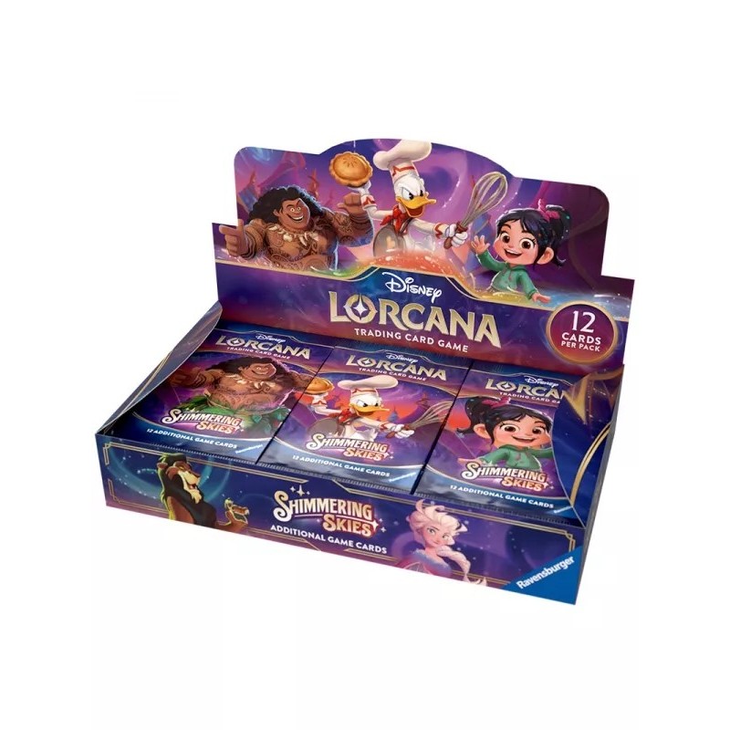 CARTAS DISNEY LORCANA SHIMMERING SKIES (Paquetes de refuerzo 24 unidades) - Disney Lorcana TCG INGLÉS