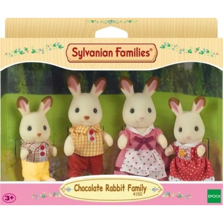 SYLVANIAN FAMILIES CHOCOLATE RABBIT FAMILY 4150