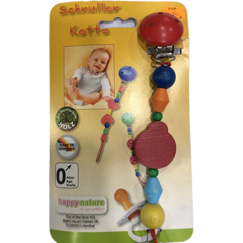 CADENA PARA CHUPETE DE MADERA