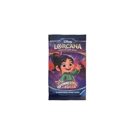 SOBRE CARTAS DISNEY LORCANA SHIMMERING SKIES (Paquete 12 CARTAS) - Disney Lorcana TCG INGLÉS