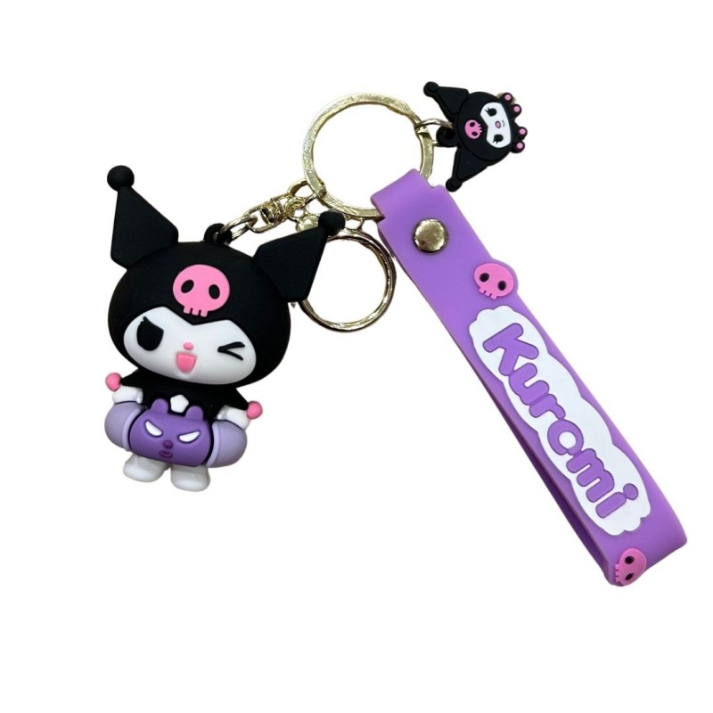 LLAVERO SANRIO GOMA (KUROMI FLOTADOR)