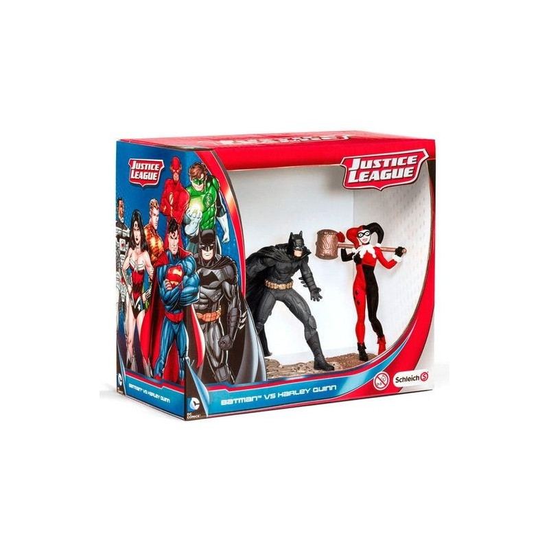 FIGURAS JUSTICE LEAGUE BATMAN VS HARLEY QUINN