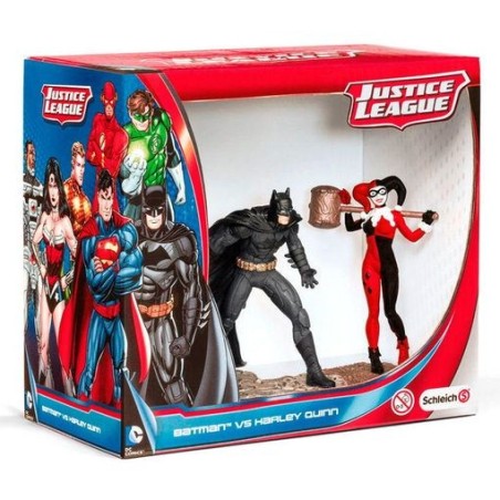 FIGURAS JUSTICE LEAGUE BATMAN VS HARLEY QUINN