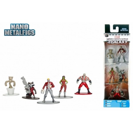 PACK 5U - NANO METALFIG MARVEL GUARDIANES DE LA GALAXIA