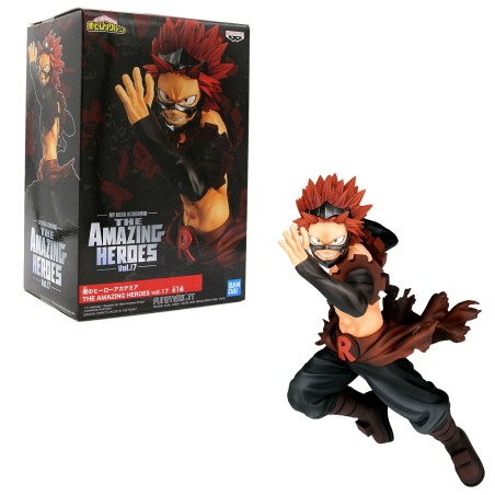 FIGURA BANPRESTO MY HERO ACADEMIA EIJIRO KIRISHIMA THE AMAZING HEROES VOL. 17