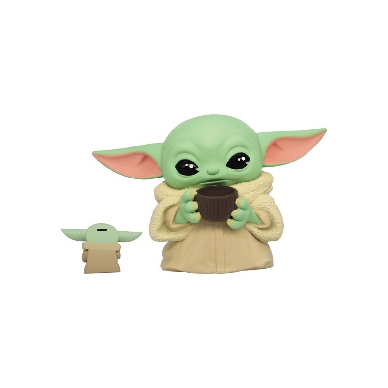 HUCHA THE CHILD WITH CUP (BABY YODA) 20CM STAR WARS THE MANDALORIAN