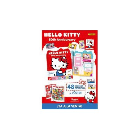 ALBUM HELLO KITTY 50TH ANIVERSARY + 4 SOBRES