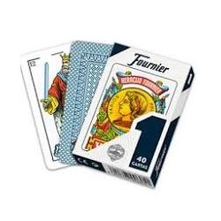 BARAJA DE NAIPES HERACLIO FOURNIER Nº1 (50 CARTAS)  REVERSO ROJO O NEGRO