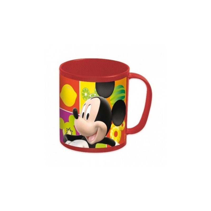 TAZA ROJA MICKEY MICROONDAS 350ML