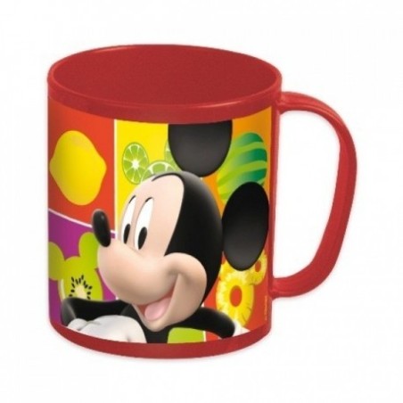 TAZA ROJA MICKEY MICROONDAS 350ML