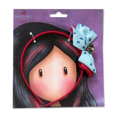 DIADEMA CON LAZO AZUL SANTORO GORJUSS